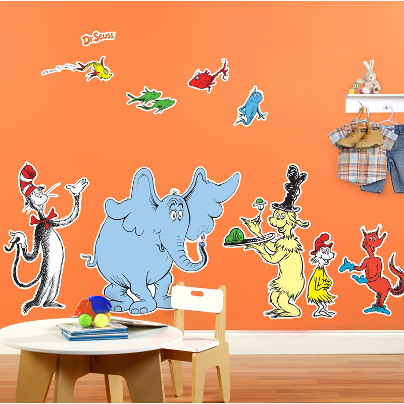 NA Dr. Seuss Favorites Giant Wall Decal Wayfair